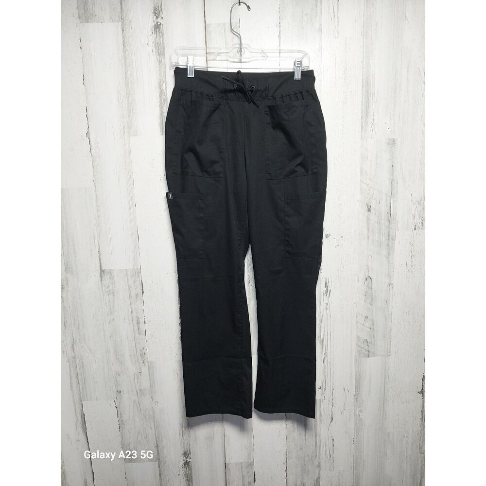 Jaanuu Womens SP Black Cargo Scrub Pants